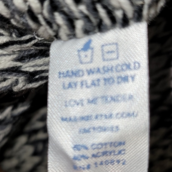 Marine Layer Knit Black Gray Cream Infinity Scarf - Picture 5 of 8